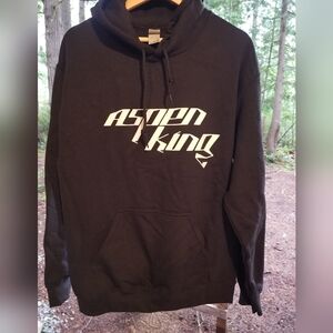 Gildan DJ Aspen King Hoodie Sweatshirt Medium Black